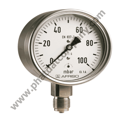 Standard capsule pressure gauges