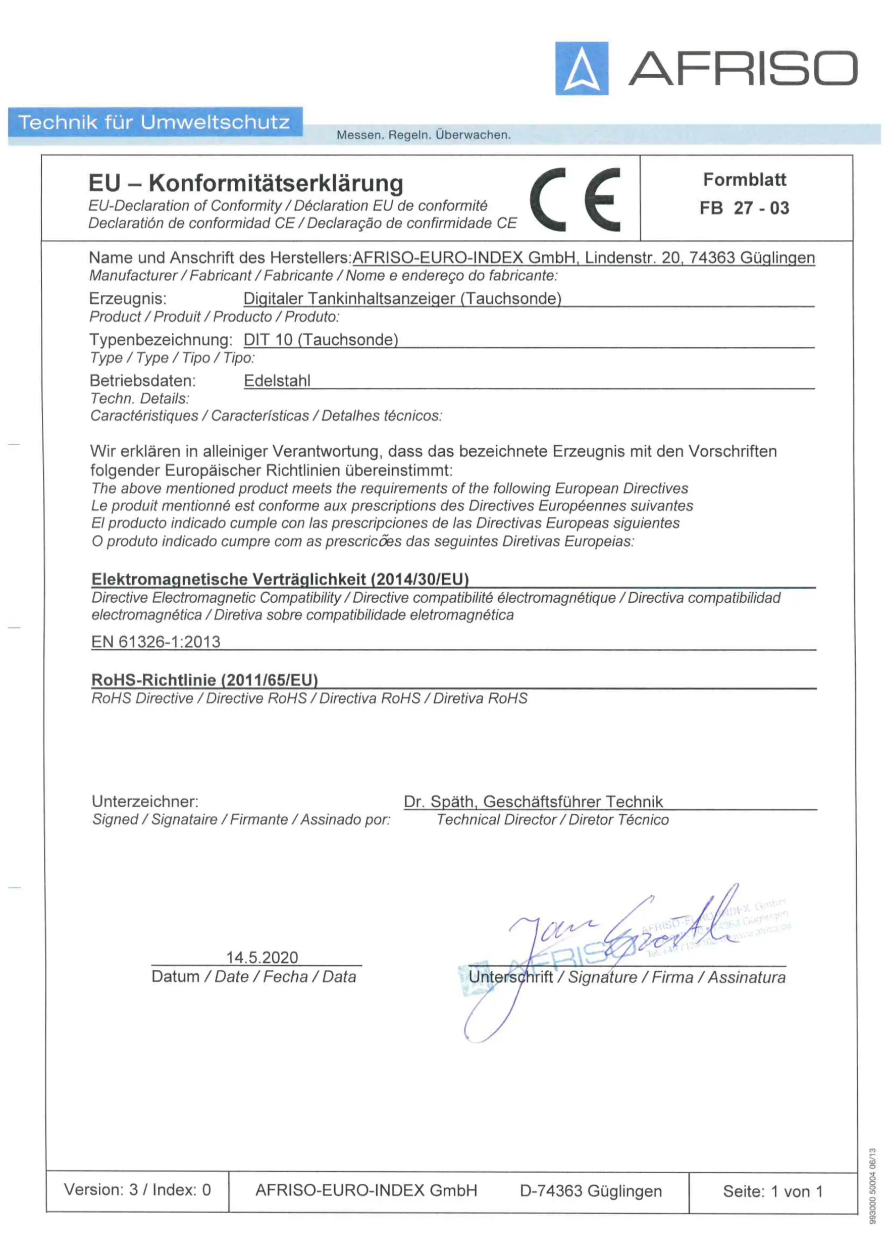 bộ đo mức bồn dầu