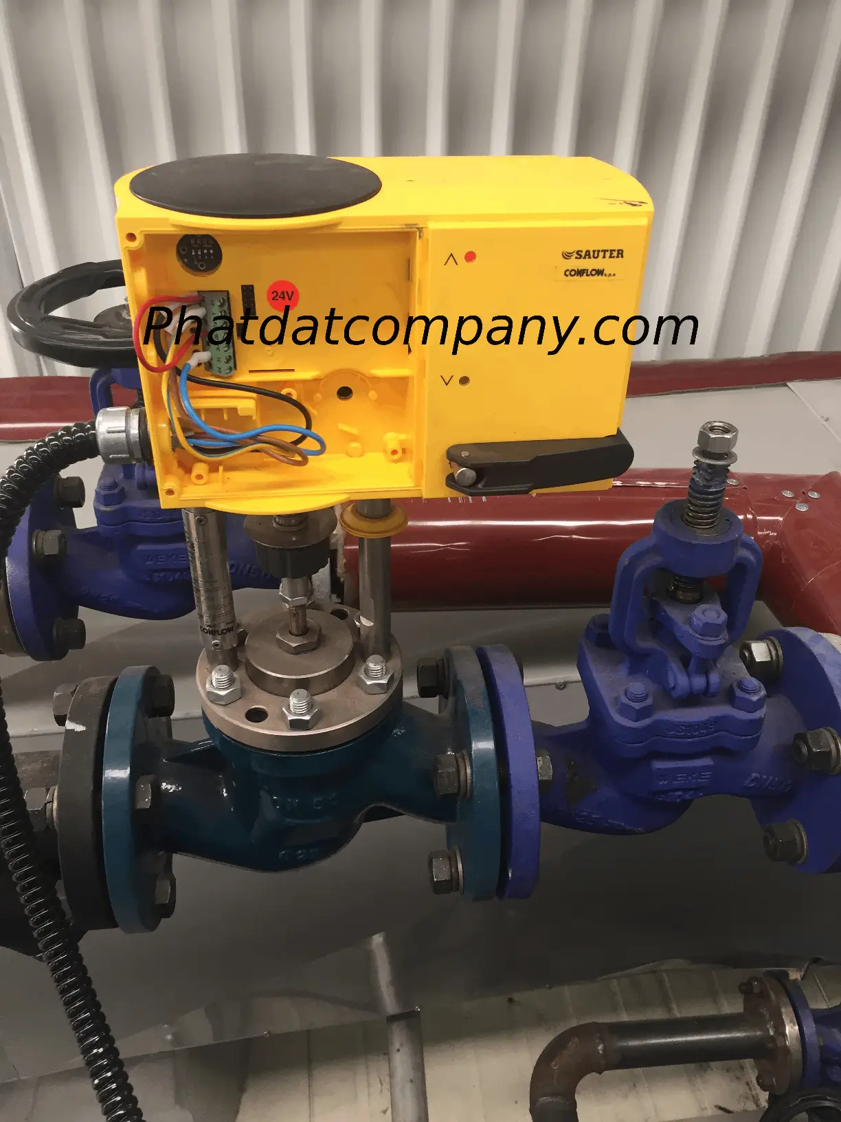 Installing the CONFLOW linear valve