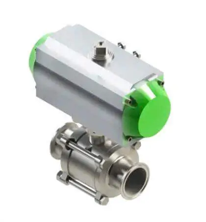 van bi inox vi sinh điều khiển khí nén