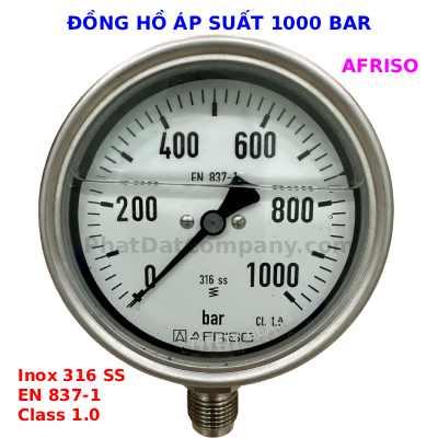 Đồng Hồ Áp Suất 1000 Bar AFRISO | Kiểm Định Quatest 3