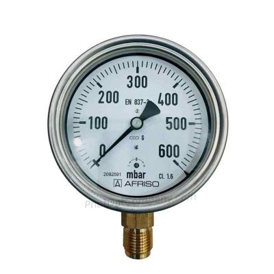 Đồng Hồ Áp Suất 600 mbar AFRISO Chính Hãng Đức | Đo Áp Suất Thấp Chính Xác