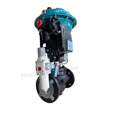Van Cầu Điều Khiển Tuyến Tính DN40 | Van Tuyến Tính Khí Nén 4-20mA Cho Hơi Nóng