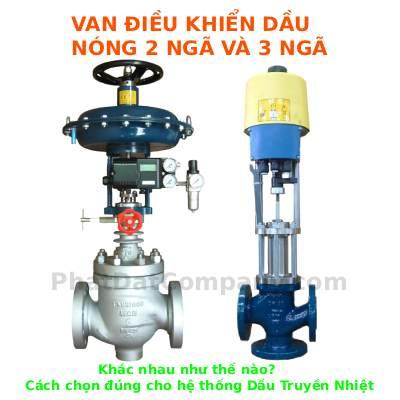 Van Điều Khiển Dầu Nóng 2 Ngã Và 3 Ngã Khác Nhau Như Thế Nào? Hướng Dẫn Chọn Đúng Cho Hệ Thống Dầu Truyền Nhiệt